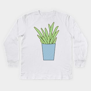 Sanseveria Vrouwentongen Color Kids Long Sleeve T-Shirt